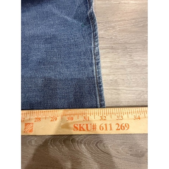 Express 70s Flare Mid Rise Jeans Ultra Hyper Stretch Womens Size Large 12/14/16 - Picture 7 of 7